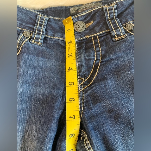 Silver Stylish Blue Jeans for Women - Picture 4 of 6